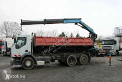 Camion benne Renault PREMIUM, EURO3, CRANE PALFINGER,TWO-SIDED TIPPER