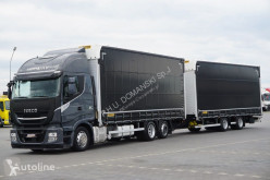 Iveco LKW Schiebeplanen Stralis / 460 XP / HI-WAY / ACC / EURO 6 / ZESTAW PRZESTRZENNY12 + remorque rideaux coulissants