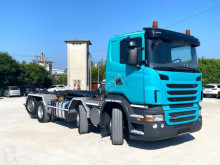 Camion Scania R420 BALESTRATO ANTERIORE E PNEUMATICO POST polybenne occasion
