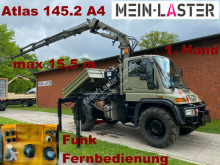 Camion Unimog U 400 Seilwinde Atlas 145.2 A4 15.5 m Funk FB tri-benne occasion