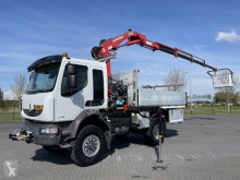 Camion Renault MIDLUM 240 DXI 4X4 MANUAL FERRARI 710 CRANE KRAN GRUA WINCH plateau occasion