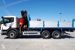 Camion Scania 420 6X4 FASSI 300 AÑO 2005 plateau occasion