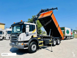 卡车 车厢 斯堪尼亚 P320 6x4 E5 kiper 3-Stronny + dżwig HIAB XS 144 DUO , Super stan