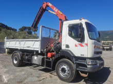Camion ribaltabile bilaterale Renault marrel avec grue de14t/M