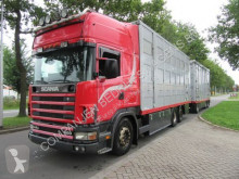 Camion Scania 144-460 bétaillère bovins occasion