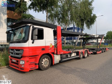 Lastbil med släp biltransport Mercedes Actros