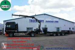 Camion remorque DAF XF XF410 Atlas Kran inkl. 3-Achs Anhänger 19 to NL plateau standard occasion
