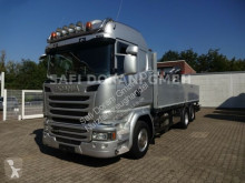 Scania R R410 Pritsche mit ATLAS Kran truck used dropside