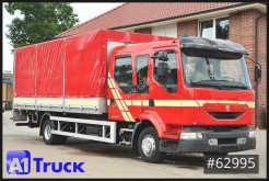 Renault Midlum 180, Doka, 6 Sitze, Pritsche, Ladebordwand, LBW LKW gebrauchter Pritsche und Plane