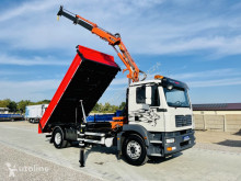 Lastbil flak MAN TGM 18.240 wywrotka + dzwig HDS