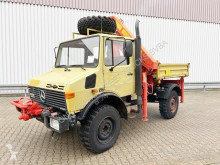 شاحنة Camion Unimog U 1250 4x4 U 1250 4x4 mit Kran Palfinger 7000 A, Frontseilwinde