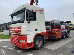 Camion porte containers DAF XF105 XF 105.460 MANUAL + CABLELIFT