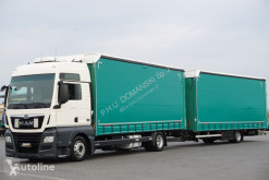 Autotreno Teloni scorrevoli (centinato) MAN TGX / 18.420 / ACC / E 6 / ZESTAW 120 M3 / RETARDER / ŁAD. 13 + remorque rideaux coulissants
