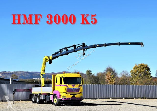 Camion MAN 28.440 Pritsche 5,60* HMF 3000 K5 +...