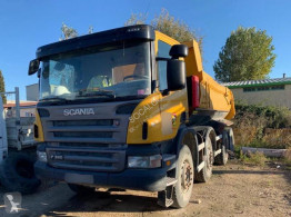 Lastbil Scania P 380 vagn för stengrundsläggning begagnad