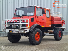 Vrachtwagen Unimog 1550L 1550 L (437) Doppelkabine, 2000 ltr. - Expeditievoertuig, Camper, Winch tweedehands brandweer