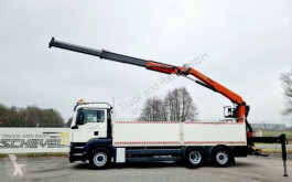 Camion MAN TGS TGS 26.360 Baustoffpritsche + PK 18001L 2x Hydr cassone fisso usato