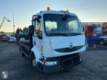 Camion Renault Midlum 220 porte engins accidenté