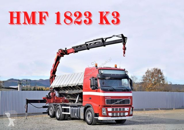 Camion Volvo 480 Kipper 6,20m + HMF 1823 K3 + FUNK