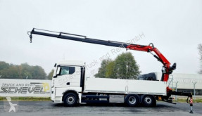 Camion MAN TGS TGS 26.470 Baustoffpritsche+FASSI 235 4x hydr. plateau ridelles occasion