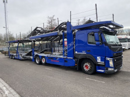 Lastbil med anhænger vogntransporter Volvo FM 500