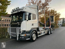 Caminhões transporte de madeira Scania R R580 V8 6X4 Palfinger Epsilon M110L80