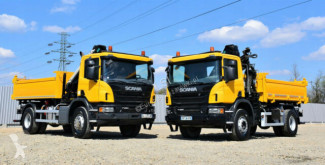 Camion cassone Scania P280 Kipper 3,90 m + Kran + Bordmatic !