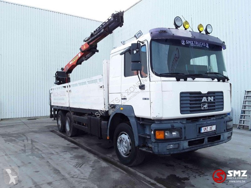 Camion MAN cassone 26.414 palfinger pk 16000 6x4 gru/autogrù usato n