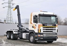 شاحنة ناقلة حاويات متعددة الأغراض Scania R R124 470 Abrollkipper *6x2* Top Zustand !