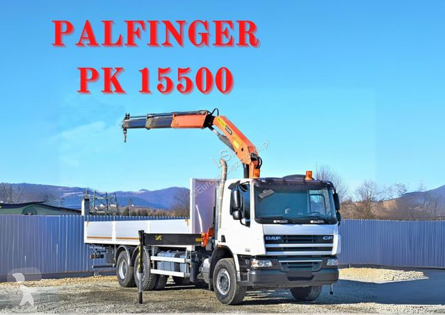 Kamion DAF 75360 Pritsche 7,95 m + KRAN / FUNK...