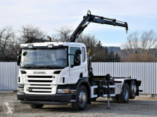 شاحنة ناقلة حاويات متعددة الأغراض Scania P400 Abrollkipper 5,40m * HIAB 055 B-2 /FUNK