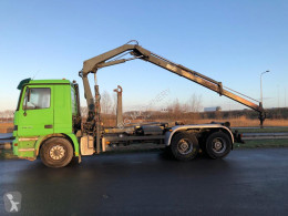 Camion polybenne Mercedes 2640 with Hiab 140AW Crane