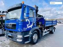 MAN TGM TGL TGS 18.250 Euro 5 / wywrotka 3-S + dzwig HDS żuraw / Sta truck used tipper