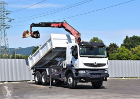 Camion Renault KERAX 370 DXI* FASSI F150A.22 / 6x4 benne occasion