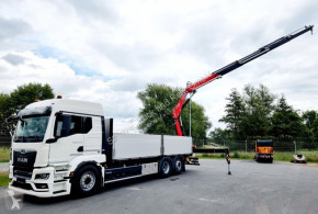 Camion plateau ridelles MAN TGS TGS 26.470 Baustoffpritsche+FASSI 235 4x hydr.