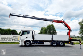 MAN TGS TGS 26.470 Baustoffpritsche+FASSI 235 4x hydr. truck used dropside