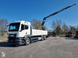 Camion MAN TGS TGS 26.470 Baustoffpritsche+FASSI 235 4xhydr 6x2 cassone fisso usato