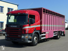 Lastbil boskapstransportvagn Scania P94 260*Schalter*Hydraulische Rampen*