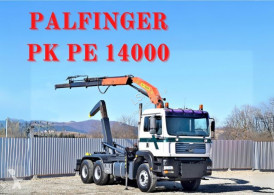 شاحنة MAN TG 410 A* Abrollkipper + PK PE14000 /6x4 ناقلة حاويات متعددة الأغراض مستعمل