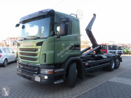 Camion polybenne Scania G 420 LB6x2 Abrollkipper Meiller, Lenk+Lift, Top