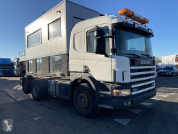 Caminhões Scania P124 -400 MANUAL + + STEERING AXLE chassis usado