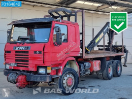 Vrachtwagen platte bak Scania 113 P113H 6x6 Manual Steelsuspension