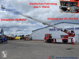 Vrachtwagen Mercedes 1422 NG Ziegler Feuerwehr Leiter 30m Rettungkorb tweedehands hoogwerker