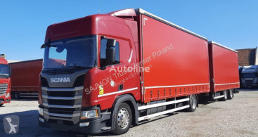 Kamion posuvné závěsy Scania M R410 zestaw przestrzenny 120 2 x 770, tande jubo + reorque rideaux coulissants