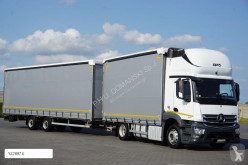 Tautliner trailer truck MERCEDES-BENZ ANTOS / 1840 / ACC / E 6 / ZESTAW 120 M3 / 39 PALET / ŁAD. 21 + remorque rideaux coulissants