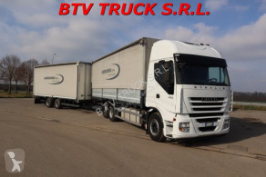 Vrachtwagen met aanhanger Iveco Stralis STRALIS 450 CENTINATO CASSA MOBILE + BIGA tweedehands met huifzeil schuifbare zeilafdekking