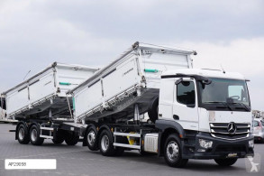 Ciężarówka MERCEDES-BENZ ACTROS / 2540 / E6 / MP5 / ZESTAW WYWROKA DO ZBOŻA / JAK NOWY + remorque transport de céréales wywrotka do transportu zbóż używana