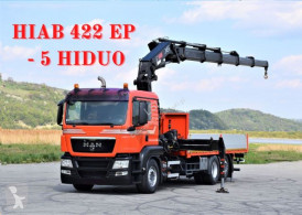MAN TGS 26.400 * HIAB 422EP-5 HIDUO/FUNK truck used flatbed