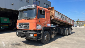 Camion MAN 26.342 (6X4 / STEEL SUSPENSION / LONG TIPPER) benne occasion