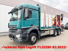 Caminhões transporte de madeira Mercedes Arocs 2648 L 6x4 2648 L 6x4, Retarder, StreamSpace, Heckkran Loglift F125Z80 (BJ.2021)